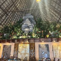 The Mayan jungle cabana decor   at Pineapples - Ramon's Village Resort in San Pedro