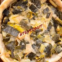 Leek tart  at Craft Vegan Bakery Botánico in Buenos Aires