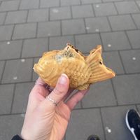 Red bean paste filling #Veganuary at Bing Go in Dusseldorf