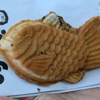Taiyaki with red bean paste at Bing Go in Dusseldorf