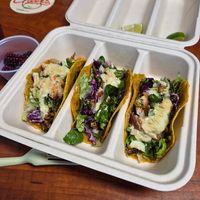 Tacos, had to get a to order and get to work. at The Coco Nut in Eugene