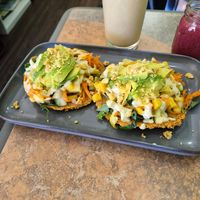 Tostadas, my favorite Tostada out of any restaurant. at The Coco Nut in Eugene