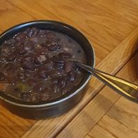 Black bean stew (ask for vegan) at Jardim Rodizio Grill in Altrincham