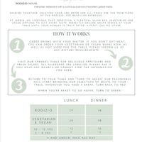 Menu 1 at Jardim Rodizio Grill in Altrincham