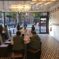 Cool space with lots of seating at Clover Food Lab - Harvard Square in Cambridge