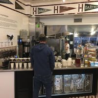 The pour over line  at Clover Food Lab - Harvard Square in Cambridge