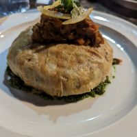 Vegetable pastilla at Cafe Clock in Chefchaouen