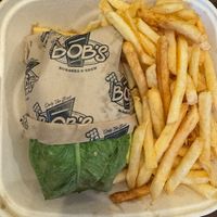volcano burger (lettuce wrapped)   at Bob's Burgers & Brew in Everett