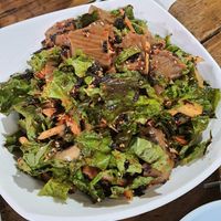 Acorn jelly salad 도토리묵무침 #Veganuary at Boribap House - 시골보리밥집 in Gyeonggi-do