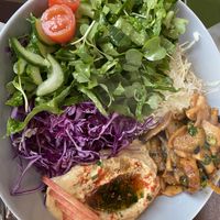 Very nice hummus salad bowl.    at Sound Kitchen - 사운드키친 in Seoul