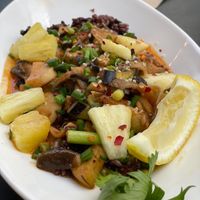 Eggplant mushroom rice - vegan available  at Sound Kitchen - 사운드키친 in Seoul