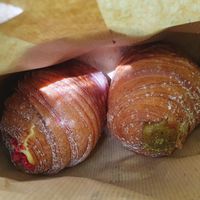 Raspberry/ cream & Pistachio  at Krafin in Prague