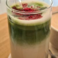 Ice matcha at Krafin in Prague