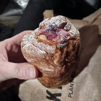 Blueberry cheesecake flavour pastry  at Krafin in Prague