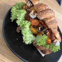 Filled croissant which was amazing   at Krafin in Prague