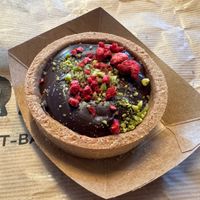 Chocolate tartlet at Krafin in Prague