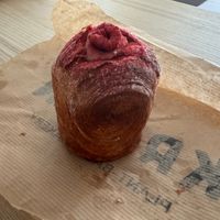 Mini Krafin with raspberries at Krafin in Prague