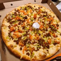 Vegan Cheese with Beyond Meat Crumble #Veganuary at Pizza Pizza in Ottawa