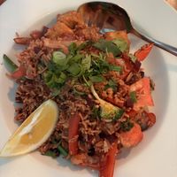 This was the beetroot and tofu Nasi Goreng. Medium ordered but not spicy.   at Faith Hope Love Malaysian Cafe in Napier