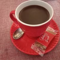 Soy hot chocolate at Bar Lasteri in Molveno