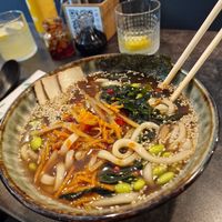 Vegan ramen at Ondori Street Food in Ljubljana