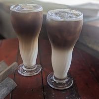 Iced Coffee con leche almendras 6k at Café Taganga in Santa Marta