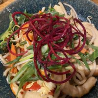 Vegan Udon with vegan shrimp   at Okami Sushi & Restaurant in Bensheim