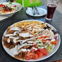 Veganer Seitan Dönerteller at Vefa Restaurant in Mannheim