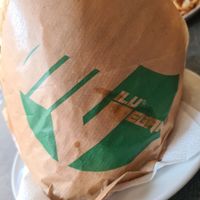 Paper for vegan Döner at Vefa Restaurant in Mannheim