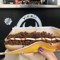 Vegan hot dog  at Víkinga Pylsur - Kiosk in Reykjavik