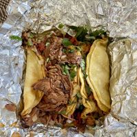 Vegan Birria Tacos   at La Taqueria Brand in Garden Grove