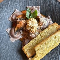 Ravioli -lasagna- Cesar salad - tiramisu  at Bellona in Toronto