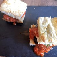 Eggplant sliders   at Bellona in Toronto