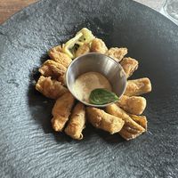 Artichoke hearts with lemon aioli   at Bellona in Toronto