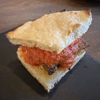 Eggplant Sliders (made vegan)  at Bellona in Toronto