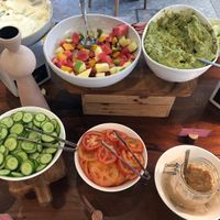 Salad bar  at Circle Café - Jumeirah Islands in Dubai