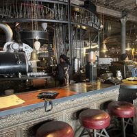 Steam punk decor- bar  at Truth Coffee Roasting in Cape Town