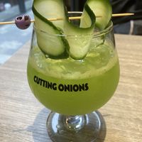 Cucumber and Lime soda  at Cutting Onions in Kowloon