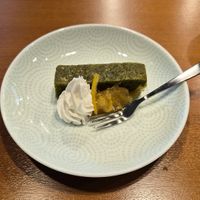 Matcha cake at Chirashiya - ちらし寿司のちらしや  in Kamakura