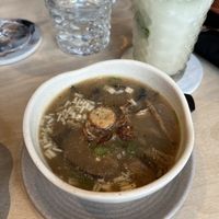 Mushroom soup  at Shushu Haru  in Montreal