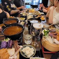 Hot pots with sushis at Shushu Haru  in Montreal