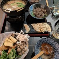 Vegan hotpot at Shushu Haru  in Montreal
