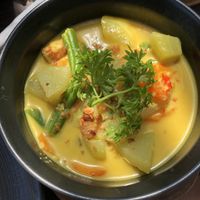 Tempe Curry (vegetarian and vegan)  at Sea Breeze Cafe in Lembongan