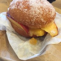 peach slider at Revolution Doughnuts in Decatur