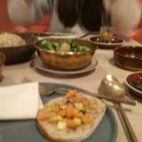 We read reviews before ordering, and expected small dishes. We thought the starter (veg on toast) was the main course!  at Nectar in Hong Kong Island