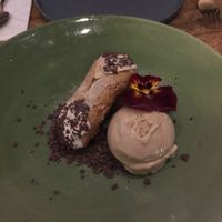 Rum raisins canoli with vegan ice cream at Nectar in Hong Kong Island