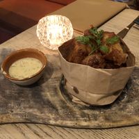 Popcorn “chicken”!! at Nectar in Hong Kong Island