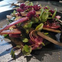 Beetroot agnolotti  at Nectar in Hong Kong Island