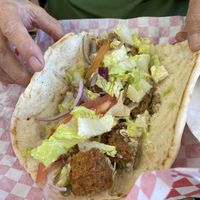 Felafel wrap   at Baba Kabob in North Charleston