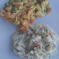 Russian Salad at Casa Vegetariana in Constanta